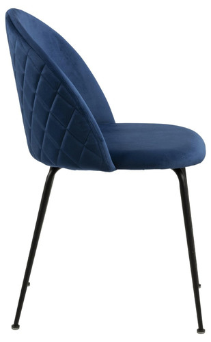 Upholstered Chair Louise, dark blue