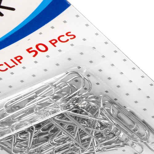 Paper Clips 28mm 50pcs, silver