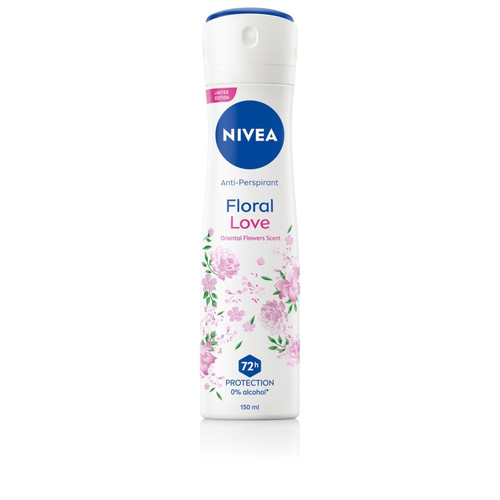 NIVEA Anti-perspirant Deodorant Spray Invisible Floral Passion 150ml