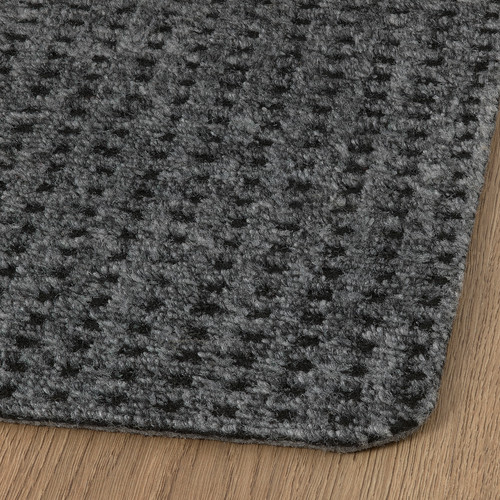 FRIKTION Door mat, grey, 38x58 cm