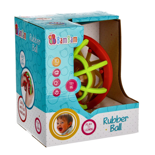 Bam Bam Rubber Ball Toy 10m+