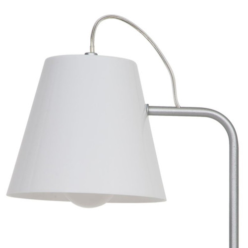 GoodHome Table Lamp Syenite E27, silver