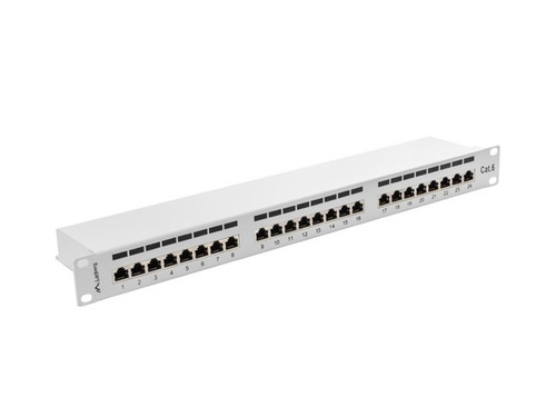 Lanberg Patch Panel 24 Port 1U Cat.6, grey