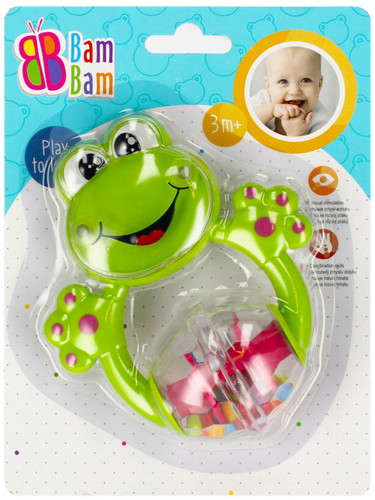 Bam Bam Rattle Frog 3m+