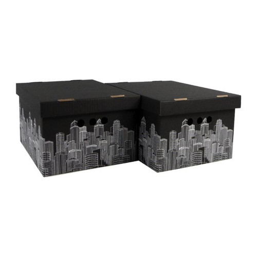 Storage Box City A4 2pcs