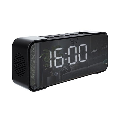 Adler Alarm Clock with Radio AD 1190 Silver