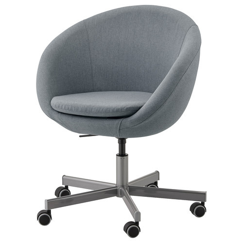 SKRUVSTA Swivel chair, Vissle grey