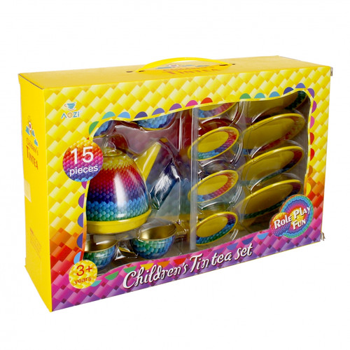 Children Tin Tea Set 15pcs 3+