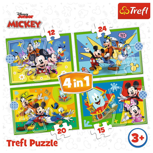 Trefl Children's Puzzle Mickey & Friends 4in1 3+