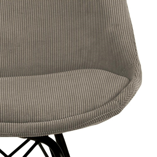 Chair Eris, corduroy, grey