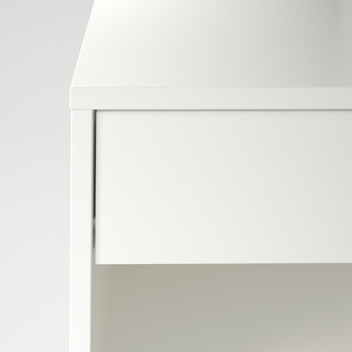 VIKHAMMER Nightstand, white, 60x39 cm