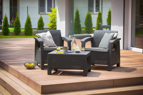 Garden Furniture Set CORFU WEEKEND, graphite