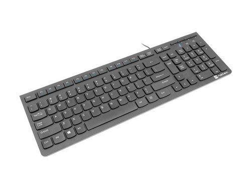 Natec Wired USB Keyboard Discus 2 slim, black