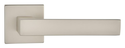 Door Handle Verso Qubik, square rose, velvet nickel