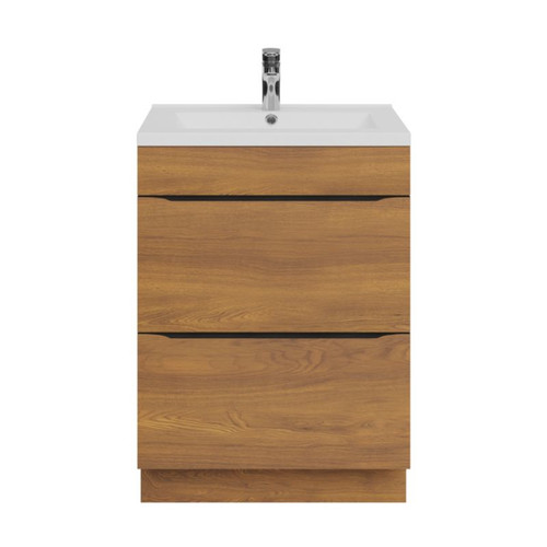 GoodHome Wash-basin Cabinet Imandra 60 cm, walnut