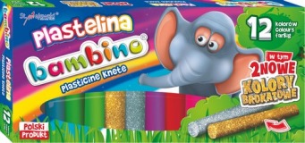 Bambino Plasticine 12 Colours 1pc