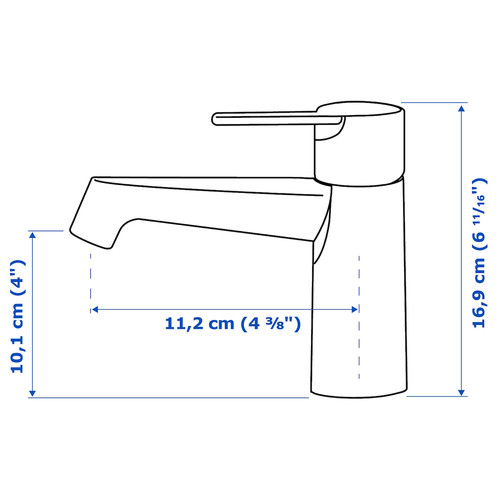 BROGRUND Wash-basin mixer tap, chrome-plated