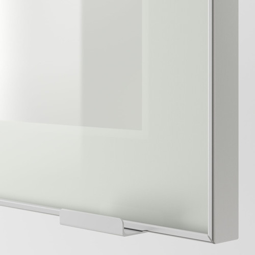 JUTIS Glass door, frosted glass, aluminium, 40x100 cm