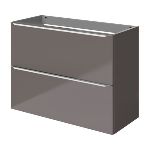 Goodhome Wall-mounted Basin Cabinet Imandra Slim 80cm, anthracite