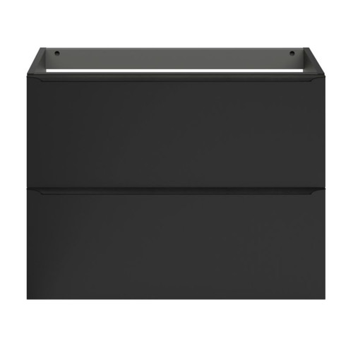 Goodhome Wall-mounted Basin Cabinet Imandra Slim 80cm, matt black