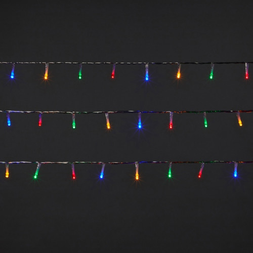 LED Lighting Chain 240 LED 14.3 m, transparent, outdoor, multicolour