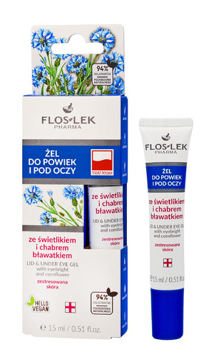 Floslek Eye Care Eyelid Gel with Eyebright and Cornflower 15ml