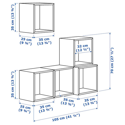 EKET Wall-mounted cabinet combination