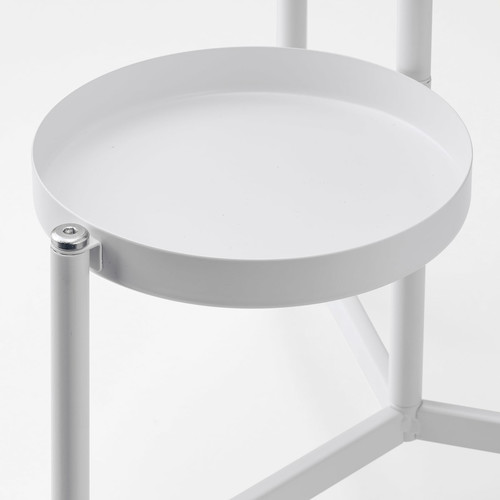 OLIVBLAD Plant stand, in/outdoor white, 58 cm
