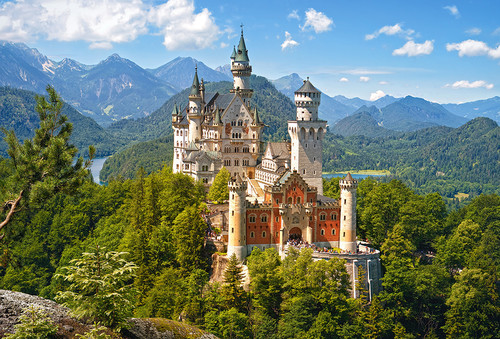 Castorland Jigsaw Puzzle View of the Neuschwanstein Castle, Germany 500pcs 9+