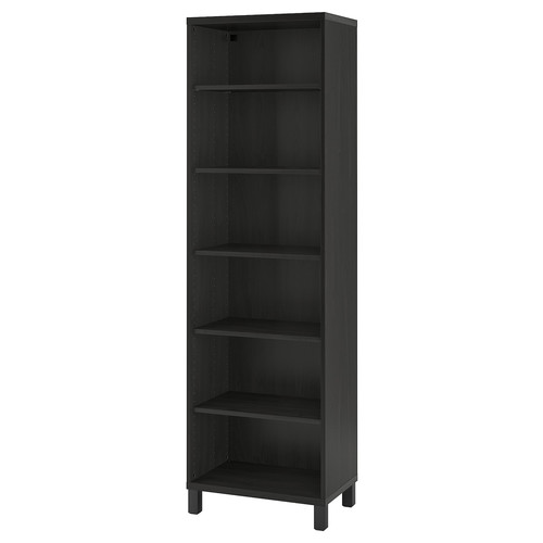 BESTÅ Cabinet unit, black-brown, 60x40x202 cm