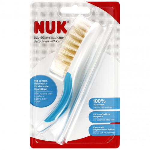 NUK Baby Brush with Comb, blue