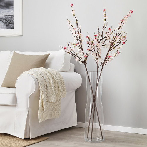 SMYCKA Artificial flower, cherry-blossoms, pink, 130 cm