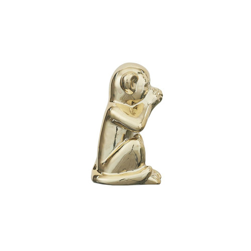 Decorative Figure Monkey Size S, gold