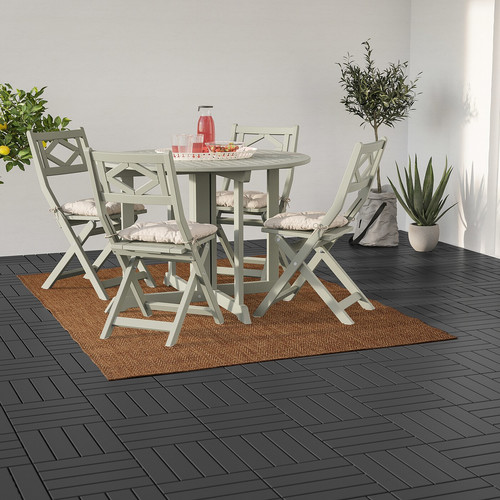 LYDERSHOLM Rug flatwoven, in/outdoor, medium brown, 160x230 cm