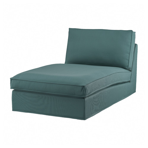 KIVIK Cover for chaise longue, Kelinge grey-turquoise