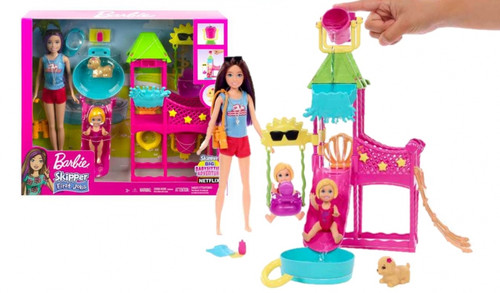 Barbie Toys, Skipper Doll And Waterpark Playset HKD80 3+