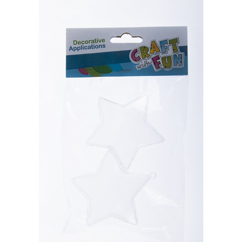 Christmas Decoration Plastic Star 7.5cm