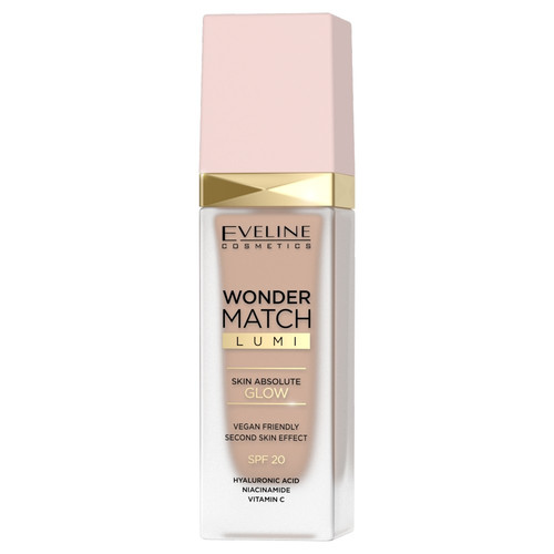 Eveline Wonder Match Lumi Illuminating Foundation no. 20 Nude Vegan 30ml