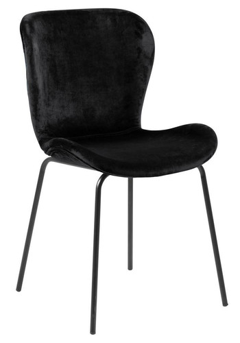 Chair Batilda, velvet, black