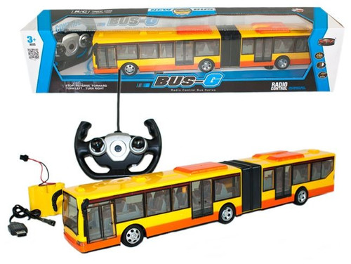 R/C Bus with Light Effects, yellow, 3+