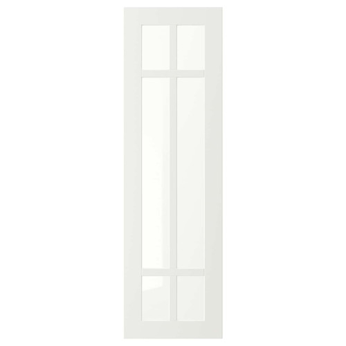 STENSUND Glass door, white, 30x100 cm