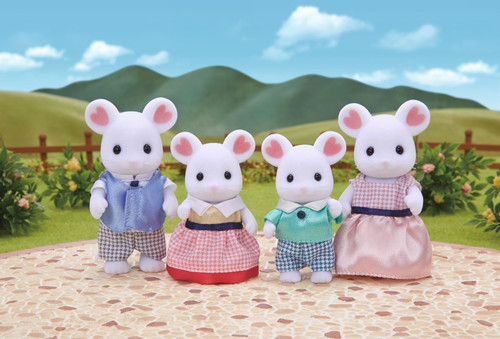 Sylvanian Families Marshmallow Mouse Family 3+