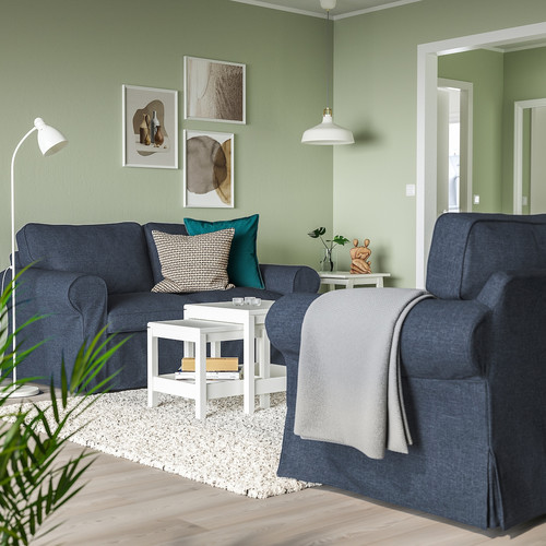 EKTORP 2-seat sofa, Kilanda dark blue