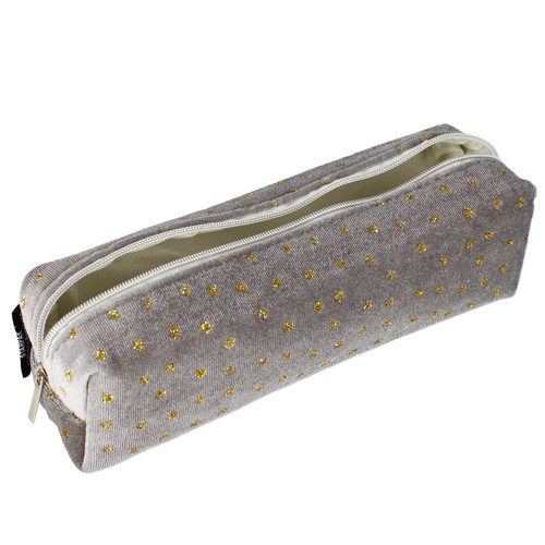 Tube Pencil Case Grey Cristal