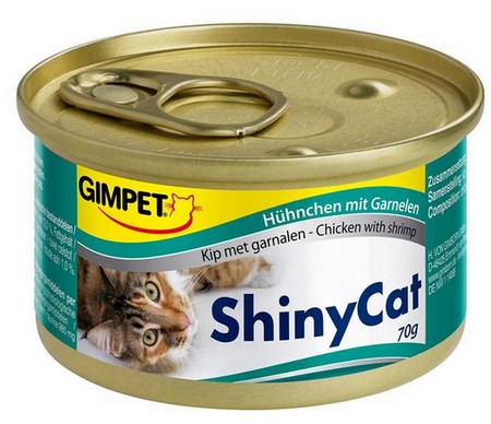 Gimpet Shinycat Cat Food Chicken with Shrimps in Jelly 70g