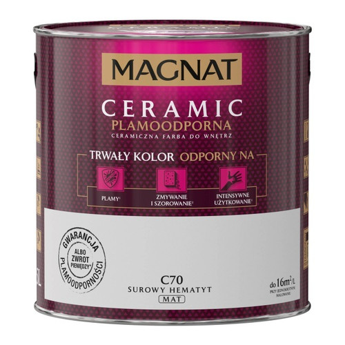 Magnat Ceramic Interior Ceramic Paint Stain-resistant 2.5l, raw hematite