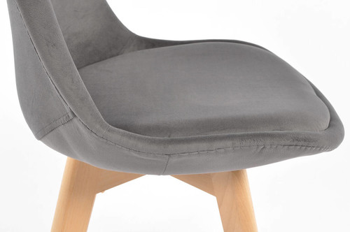 Upholstered Dining Chair Bolonia Lux, graphite