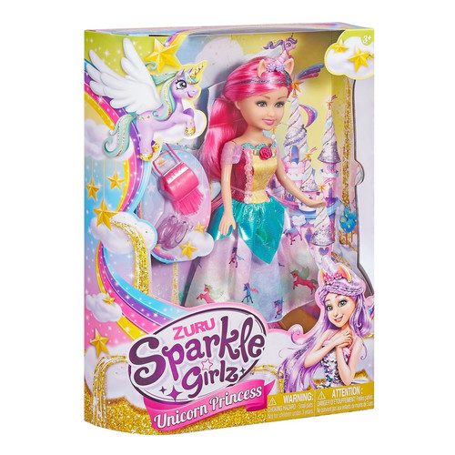 Zuru Sparkle Girlz Princess with Unicorn 10.5" 3+