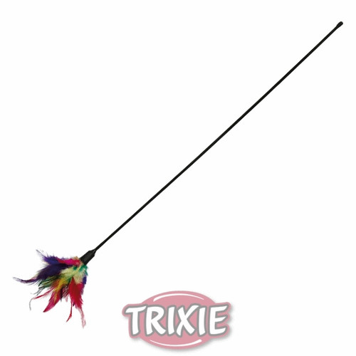 Trixie Cat Toy Stick with Feathers