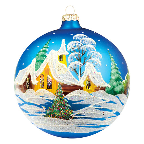 Christmas Bauble 150 mm, glass, 1pc, random colours